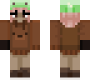 frog hat bear hoodie