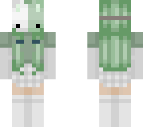 green bunny girl