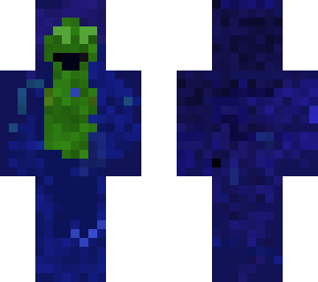 green thing in blue coat
