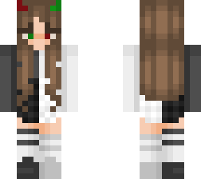 half black half white w/ brown hair v2