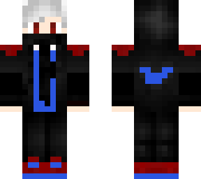 half blue and red