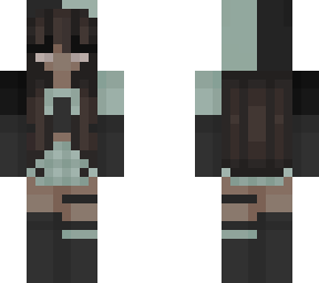 half green half black