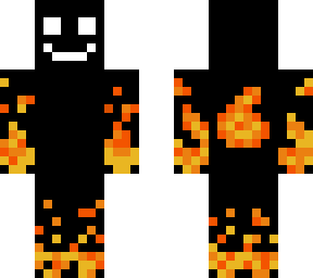 happy guy in fire