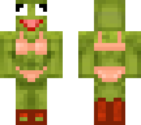 kermit pink bikini and heels