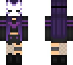 lavender kitsune mask