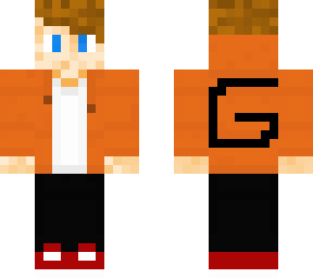 me in orange hoodie