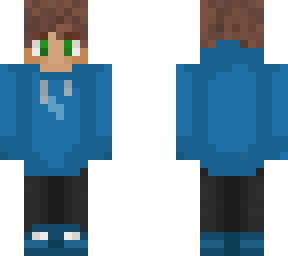 minecraft blue man