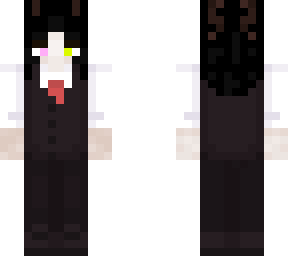 moth girl in a suit