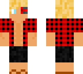 muscle man with checked shirt