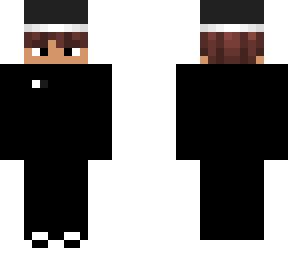 my skin in a track suit with a hat