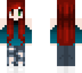ombre with red hair