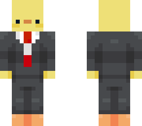 peru ducky in a suit
