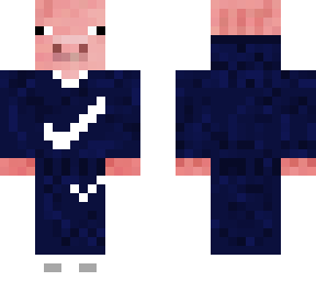 pig in blue nike tracksuit