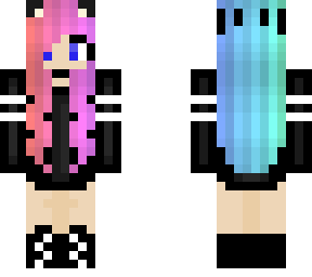 rainbow girl skin