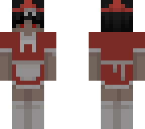 red maid boy(red eyes)