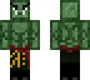 shirtless orc