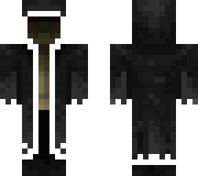 white accented cloak
