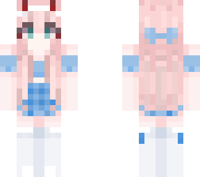 zero two baby blue skirt