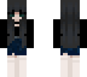 black haired edgy girl