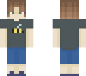 boy with cuffed jeans and bee