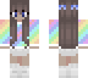 casual rainbow girl