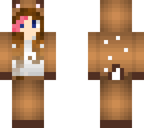 deer girl (no hair on the back)