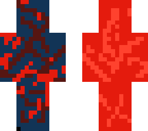 fire red and black