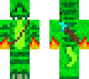 fire t-rex skin