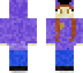 girl in a purple guy hoodie (aka me)