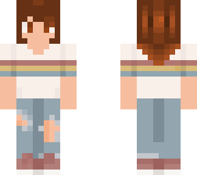 girl in striped tee