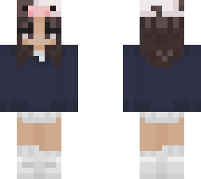 girl wearing crewneck and cow hat