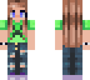 girl with creeper shirt