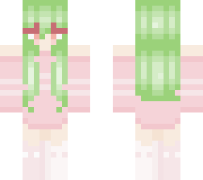 green hair girl