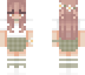 green skirt girl (not my skin)