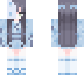 light blue kimono