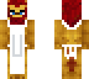 lion wearing a apron