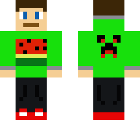 my skin in watermelon creeper hoodie