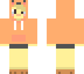 orange hooded duck w/ bangs