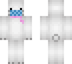 polar bear with mask and scarf