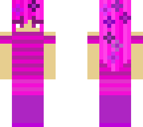 purple girl with flowers <3