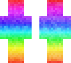 rainbow coloured skin