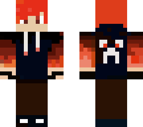 red creeper hoodie boy
