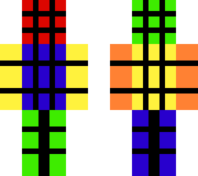 rubiks cube man