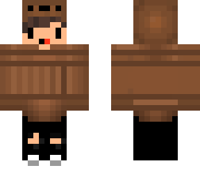 the boy in the bear costume
