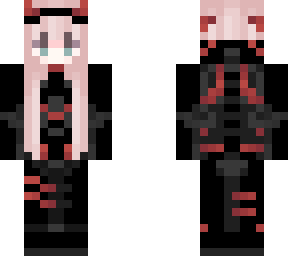 zero two with red and black (darling in the franxx)