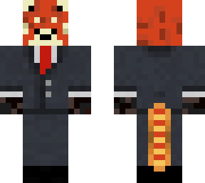(request) red panda in suit