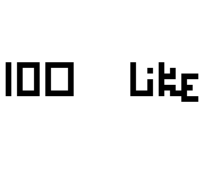100 likes! thank you!
