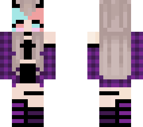 a very cute purple demon