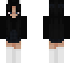 aesthetic girl - black dress