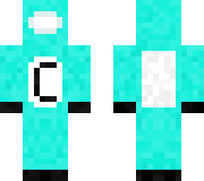 among us cyan custom skin
